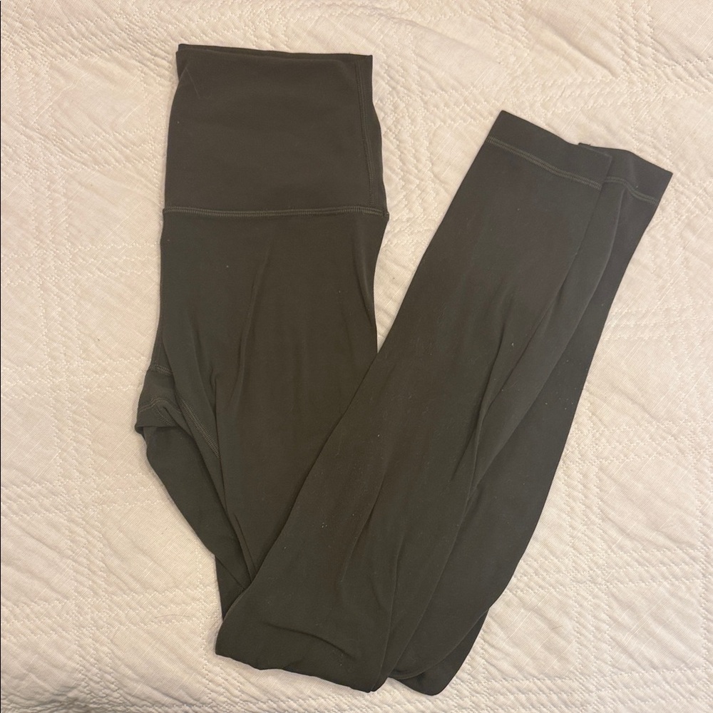 Olive green lululemon align leggings